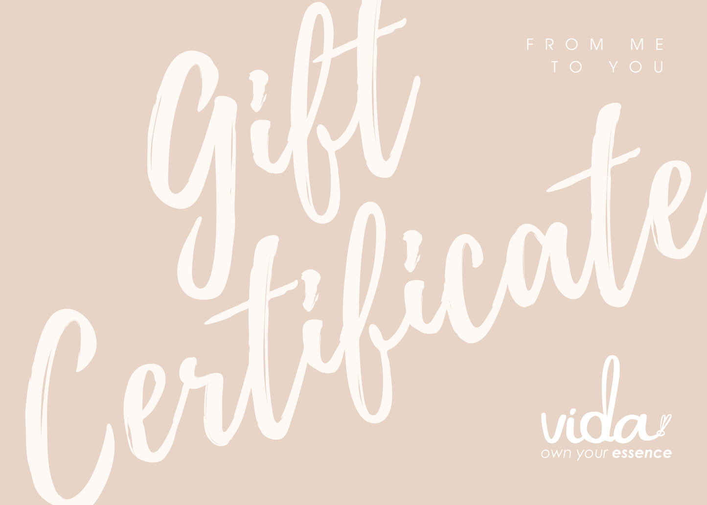 Tarjeta de regalo VIDA - Joyería artesanal / Crecimiento personal