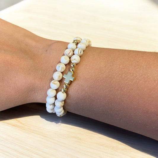 Handmade Stretch Beaded Rosary Bracelet, Colombian Elastic Rosary Bracelet, Catholic Gifts, Catholic Jewelry, Rosary Bracelet for Women